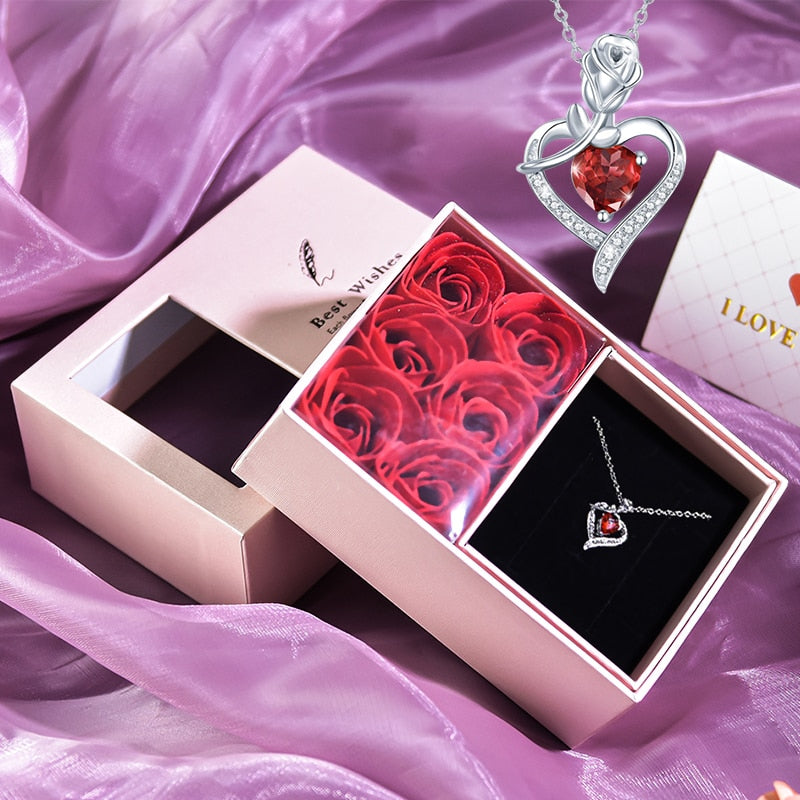 Ruby Heart - Rose Box