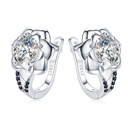 Rose Love - Sterling Silver Earrings