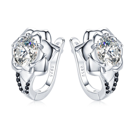 Rose Love - Sterling Silver Earrings